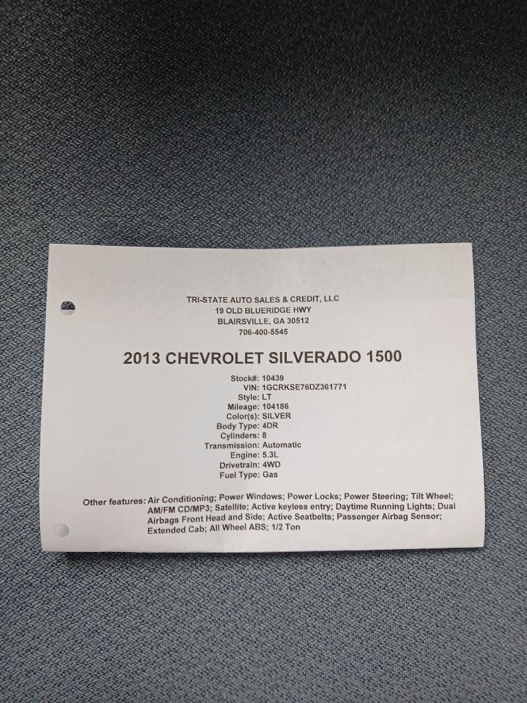 2013 Chevrolet Silverado 1500